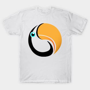 Toucan Ying Yang Style Design T-Shirt